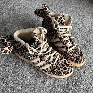 Jeremy Scott x Adidas Men's Leopard Tail Sneakers - Size US 9.5 / UK 9 / EU 43.5